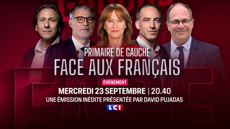 Pour connaître les propositions des socialistes, un débat à la télévision le 23 septembre à 20h40 sur LCI